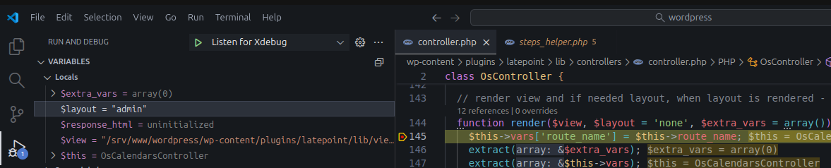 Default layout
