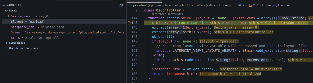 Controlled $layout